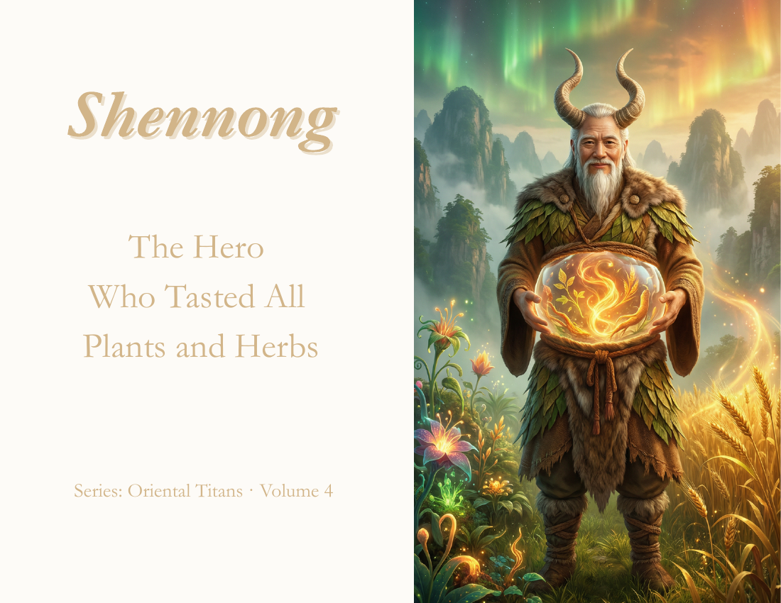 Shennong Tastes Herbs printable storybook preview